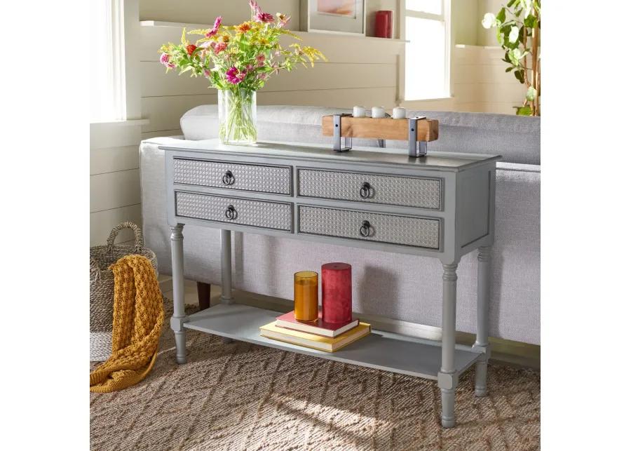 HAINES 4DRW CONSOLE TABLE