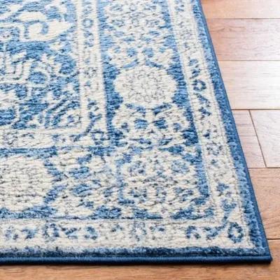 Brentwood 832 Ivory / Navy 10' X 13' Oversized Rectangle Powerloomed Rug