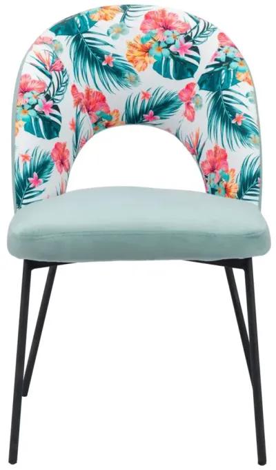 Bethpage Dining Chair (Set of 2) Multicolor Print & Green