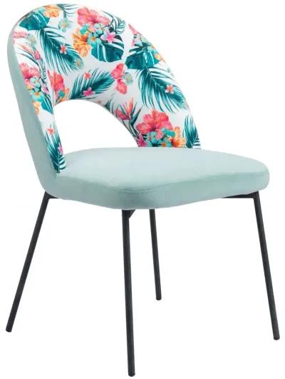 Bethpage Dining Chair (Set of 2) Multicolor Print & Green