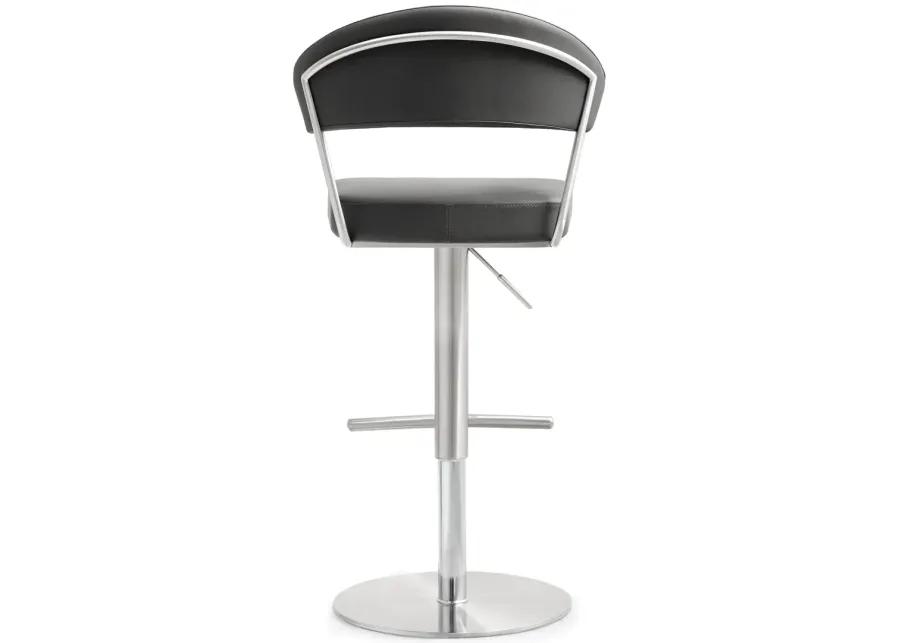 cosmo grey stainless steel barstool