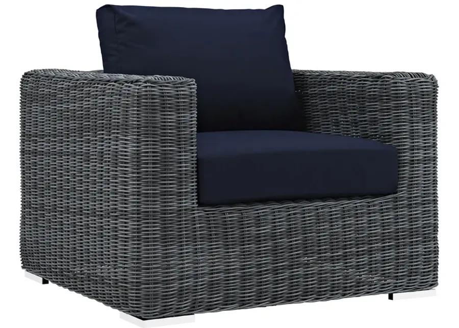 Summon 3 Piece Outdoor Patio Sunbrella® Sectional Set