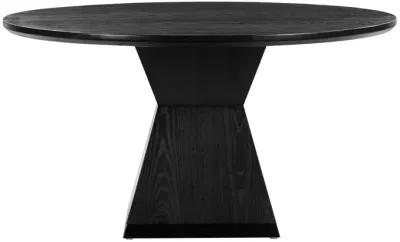 Nolan Black Round Wood Dining Table