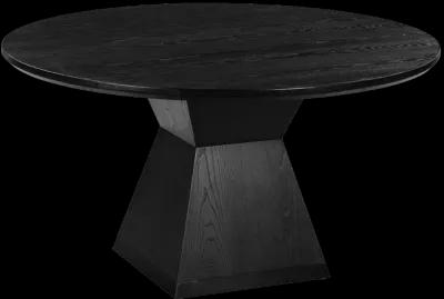 Nolan Black Round Wood Dining Table