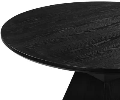 Nolan Black Round Wood Dining Table