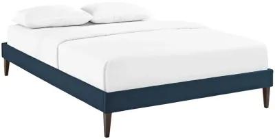 Tessie Full Fabric Bed Frame with Squared Tapered Legs