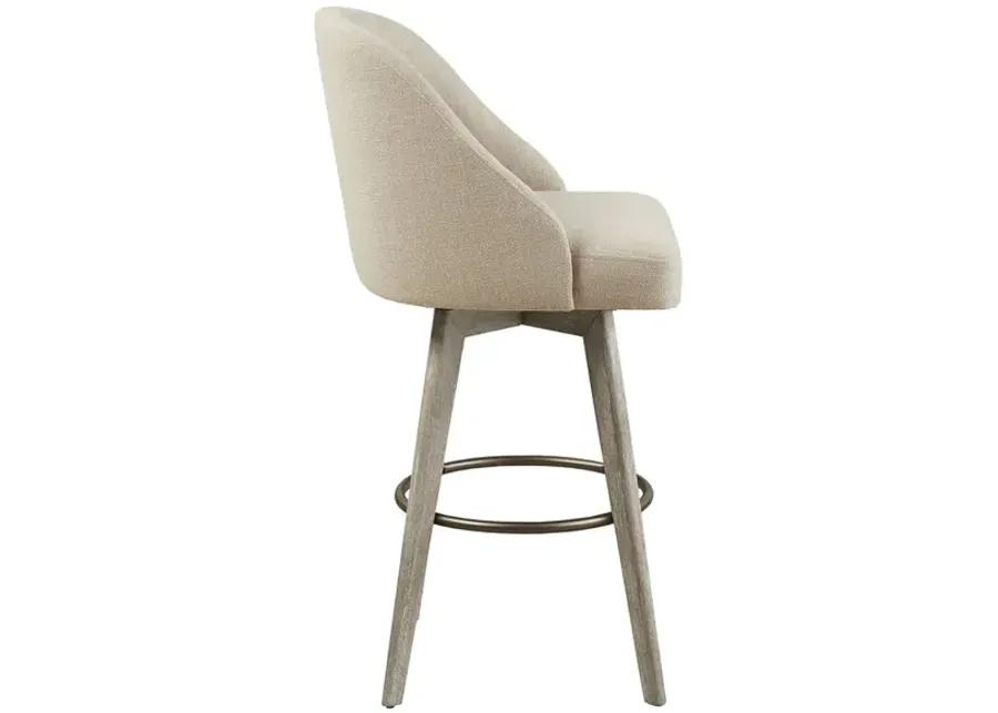 Madison Park Pearce Sand Bar Stool with Swivel Seat