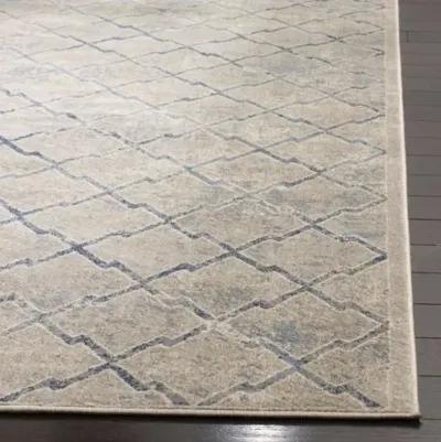 Brentwood 809 Light Grey / Blue 10' X 10' Square Square Powerloomed Rug