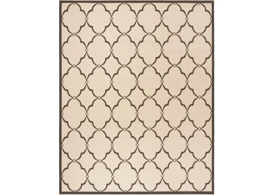 LINDEN 125 Collection LND125U-9 Creme / Brown 9' X 12'