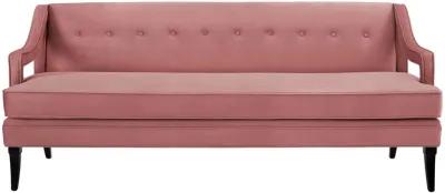 Concur Button Tufted Performance Velvet Sofa