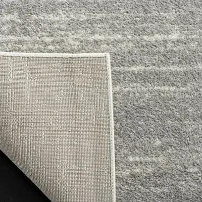 Adirondack Contemporary Light Grey / Grey 11' X 11' Square Powerloomed Rug