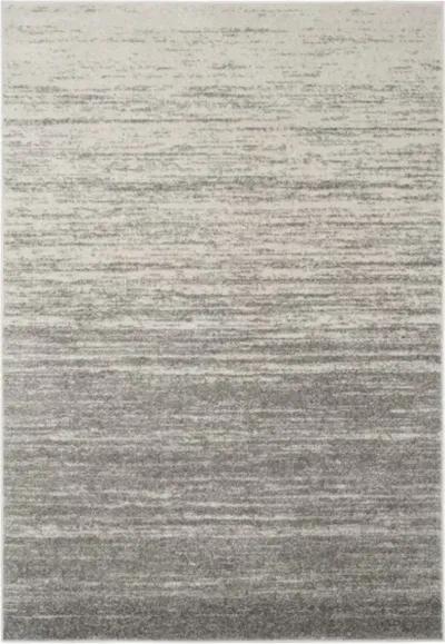 Adirondack Contemporary Light Grey / Grey 11' X 11' Square Powerloomed Rug