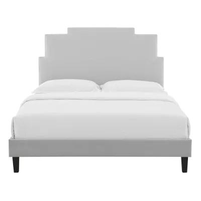 Lindsey Performance Velvet King Platform Bed