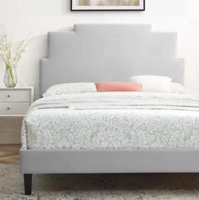 Lindsey Performance Velvet King Platform Bed