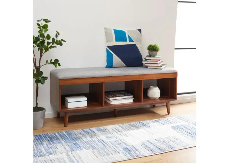 CRICKET OPEN SHELF BENCH W/ CUSHION