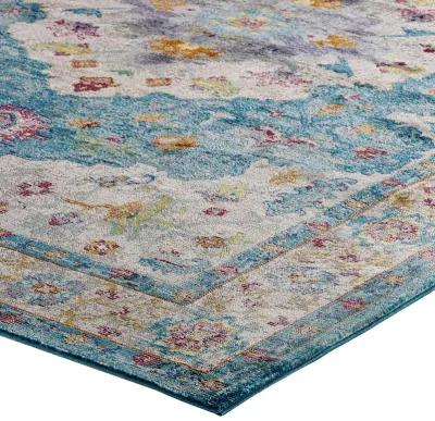 Success Anisah Distressed Floral Persian Medallion 5x8 Area Rug