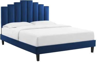 Elise King Performance Velvet Platform Bed