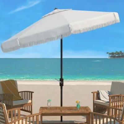 Milan Fringe 11' Round Crank Umbrella