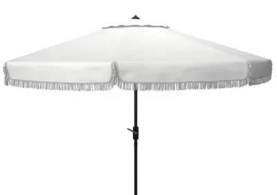 Milan Fringe 11' Round Crank Umbrella