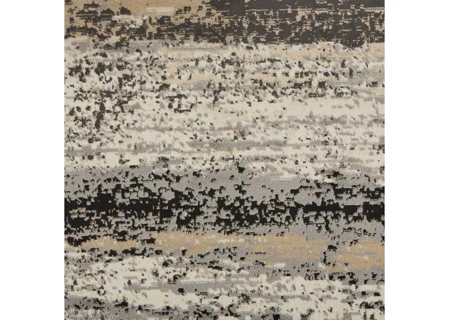 Izabella Abstract Distressed Area Rug 5'2" x 7'2"