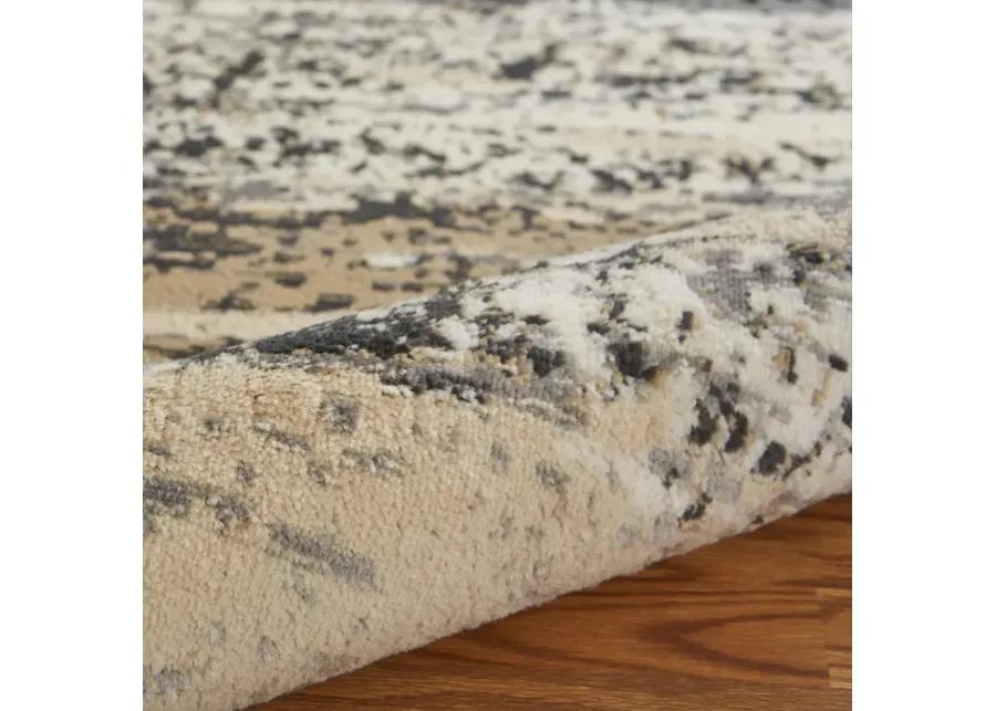 Izabella Abstract Distressed Area Rug 5'2" x 7'2"