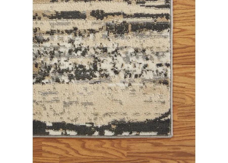 Izabella Abstract Distressed Area Rug 5'2" x 7'2"