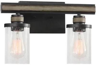 Beaufort 14" Wide 2-Light Vanity Light - Anvil Iron