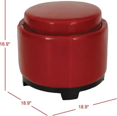 ROUND STORAGE TRAY OTTOMAN