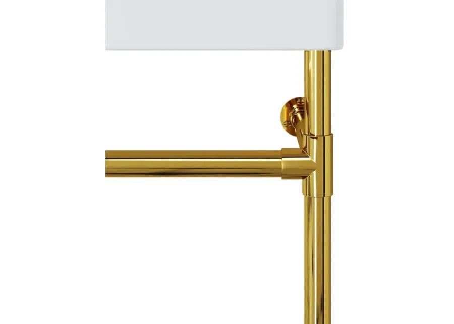 Redeem 24" Wall-Mount Gold Stainless Steel Bathroom Vanity