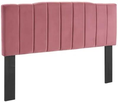 Camilla Channel Tufted King/California King Performance Velvet Headboard