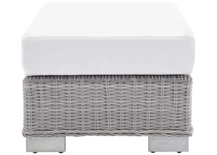 Conway Sunbrella® Outdoor Patio Wicker Rattan Ottoman