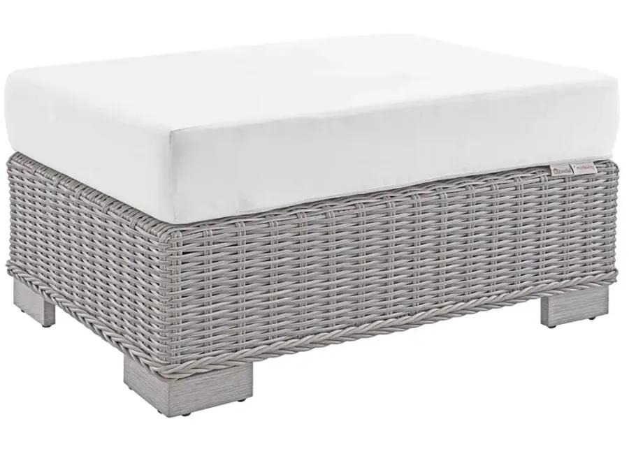 Conway Sunbrella® Outdoor Patio Wicker Rattan Ottoman