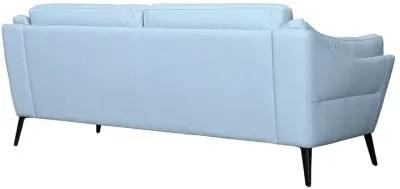 Franz Sky Blue Leather Sofa