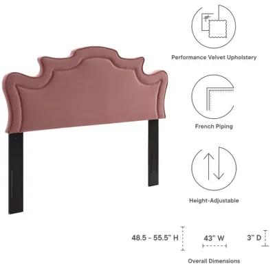 Evangeline Performance Velvet Twin Headboard