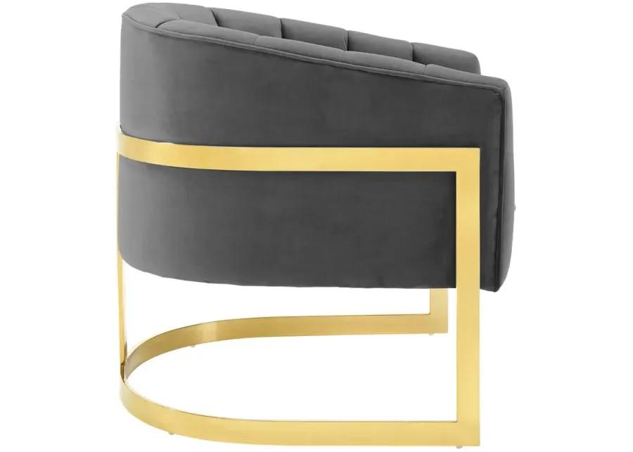 Esteem Tufted Performance Velvet Armchair