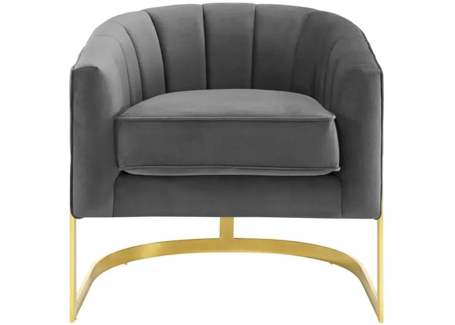 Esteem Tufted Performance Velvet Armchair