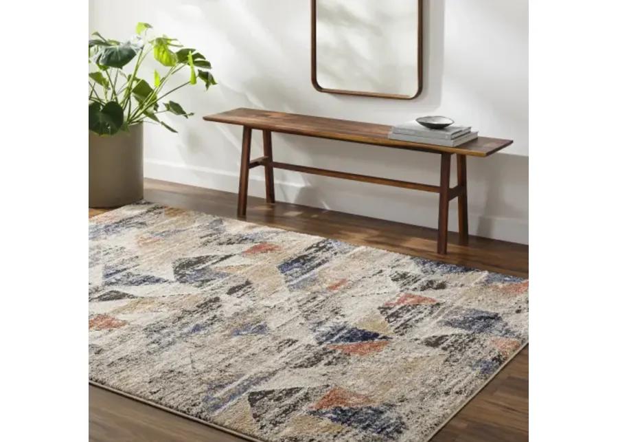 Liebe LBE-2307 5'3" x 7' Machine Woven Rug