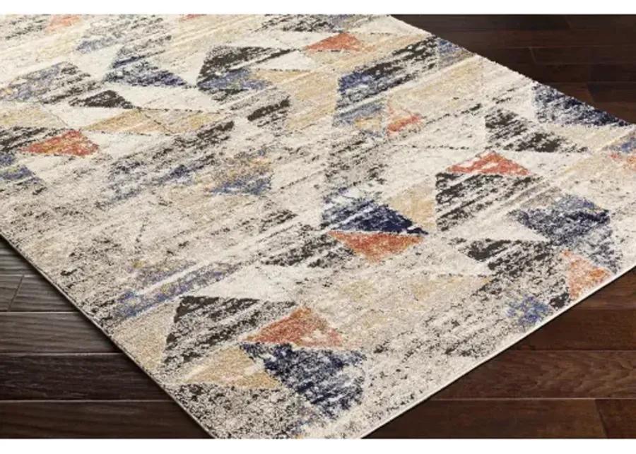 Liebe LBE-2307 5'3" x 7' Machine Woven Rug