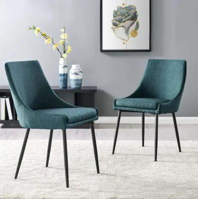 Viscount Upholstered Fabric Dining Chairs - Set of 2