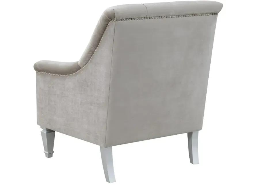 Avonlea Sloped Arm Tufted Chair Grey