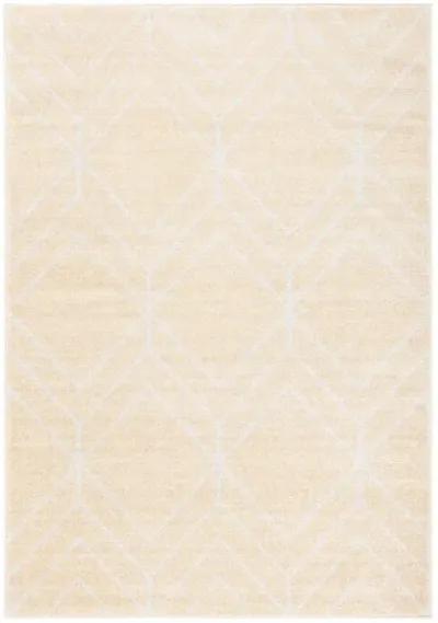 ADIRONDACK Contemporary Gold / Light Grey 2'-6" X 8' Powerloomed Rug