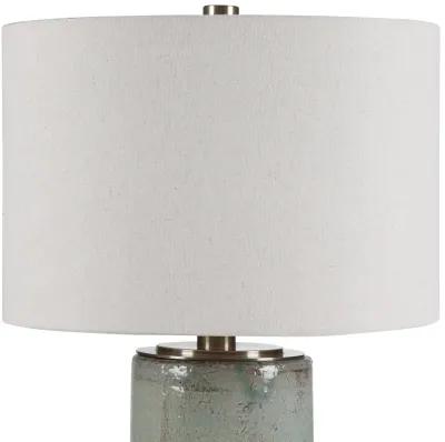 Callais Crackled Aqua Table Lamp