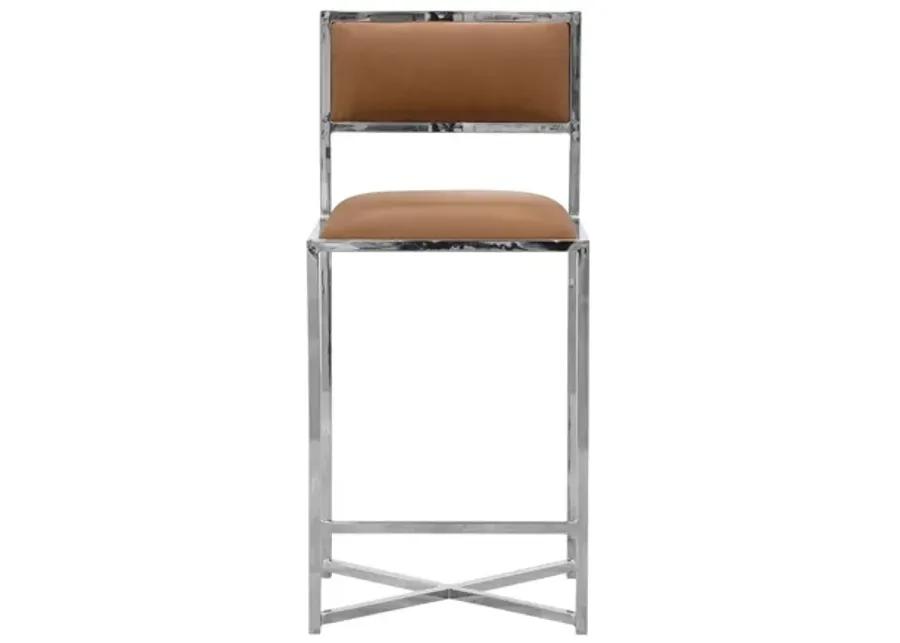 Amalfi X-Base Counter Stool in Cognac