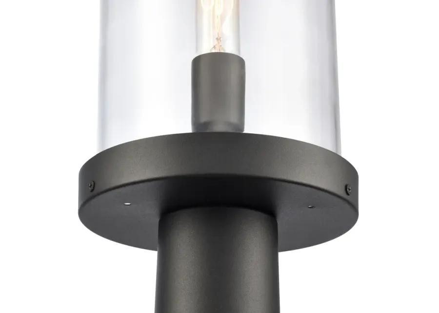 Hopkins 20.75'' High 1-Light Outdoor Post Light - Charcoal Black