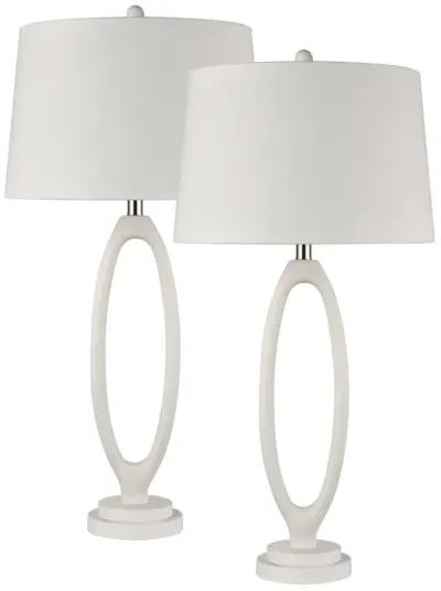 Adair 34'' High 1-Light Table Lamp - Set of 2 White