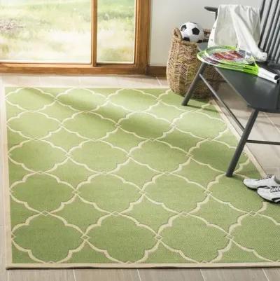 LINDEN 125 Collection LND125X-6SQ Olive / Cream 6'-7" X 6'-7" Square