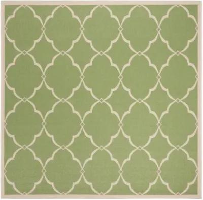 LINDEN 125 Collection LND125X-6SQ Olive / Cream 6'-7" X 6'-7" Square