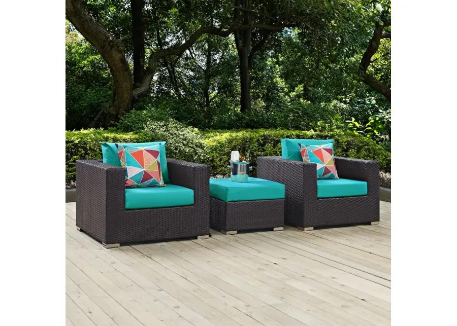 Convene 3 Piece Outdoor Patio Sofa Set