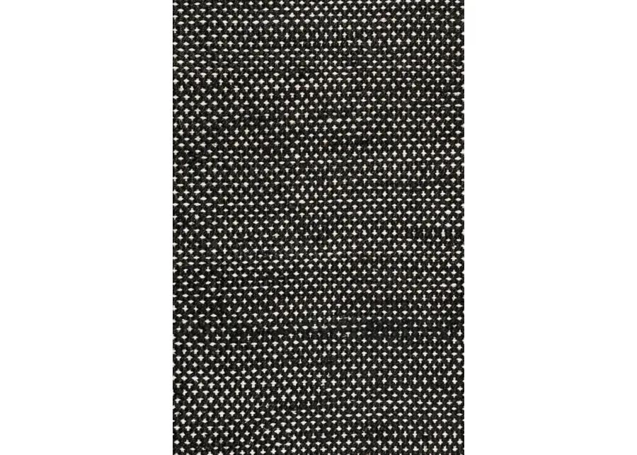 Ellington Black pattern  Jute / Wool  2'6" x 8' Runner Rug