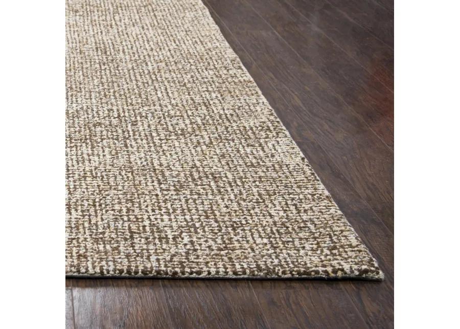 Brindleton Brown/Ivory Tweed Wool 5' x 8' Rectangle Rug